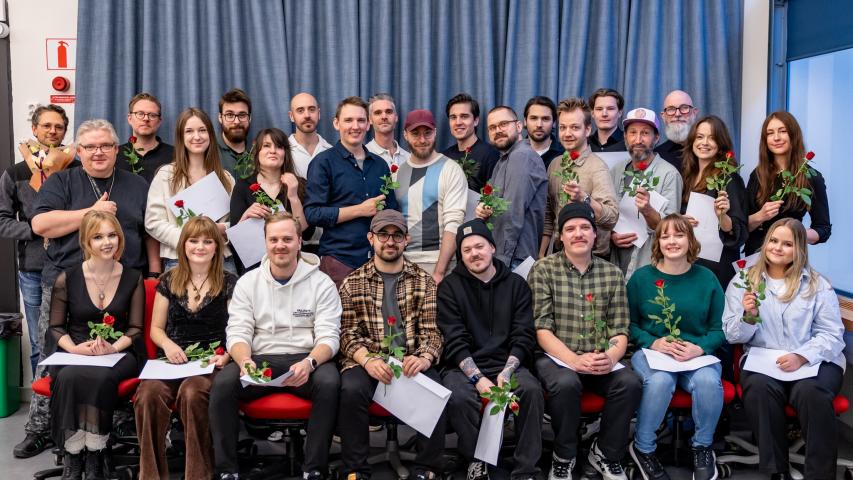Examen VFX-artist 2024 på Xenter Yrkeshögskola i Tumba, Stockholm.